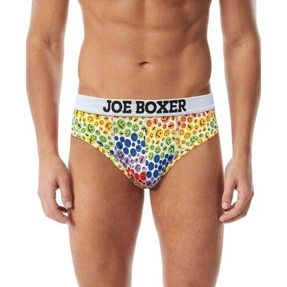 Joe Boxer Men's 4-Pack PRIDE EDITION RAINBOW Microfiber Lo-Rise Brief Set - Picture 2 of 8